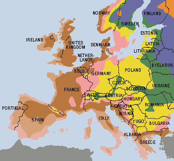 Zones de rusticit Europe
